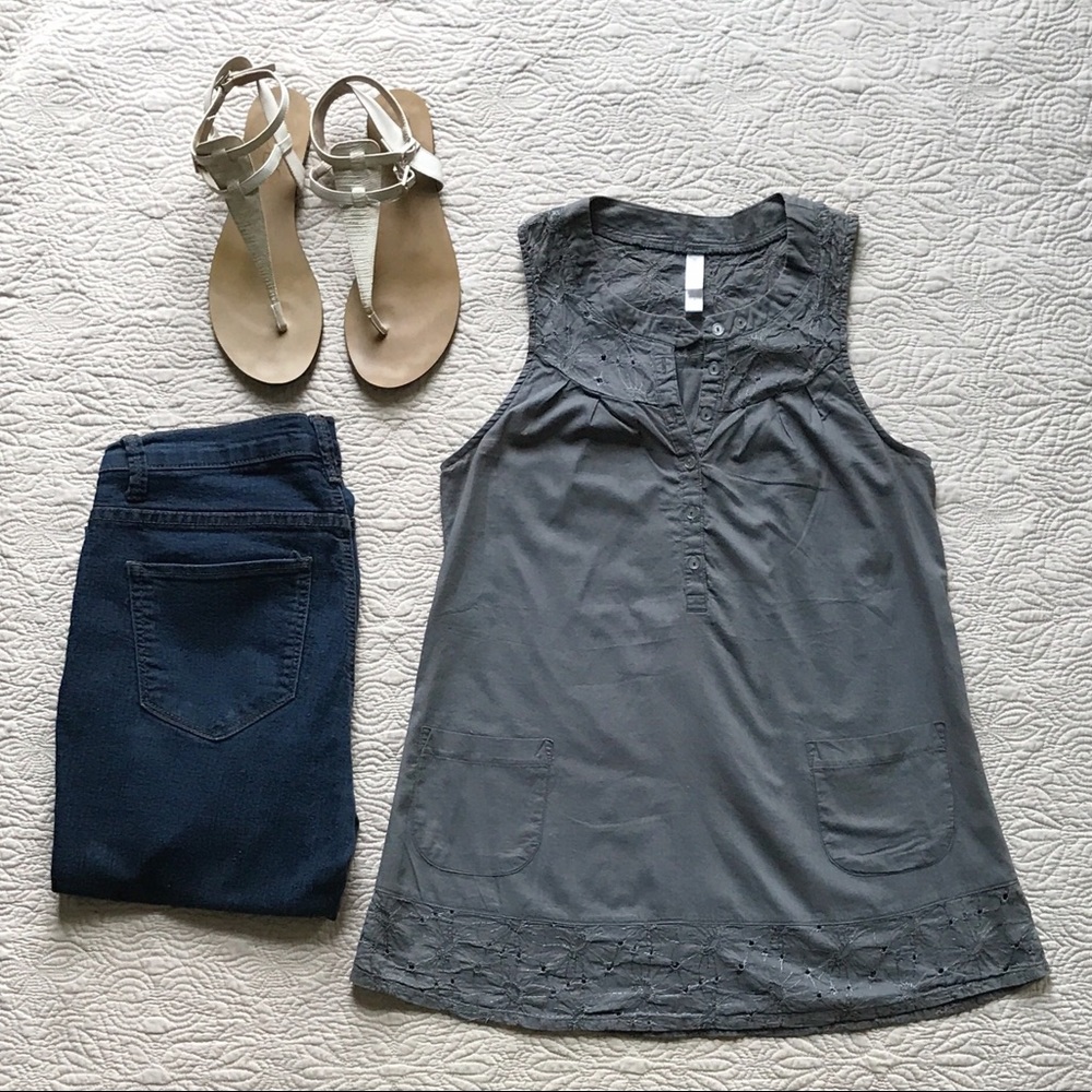 Xhilaration Eyelet Tank